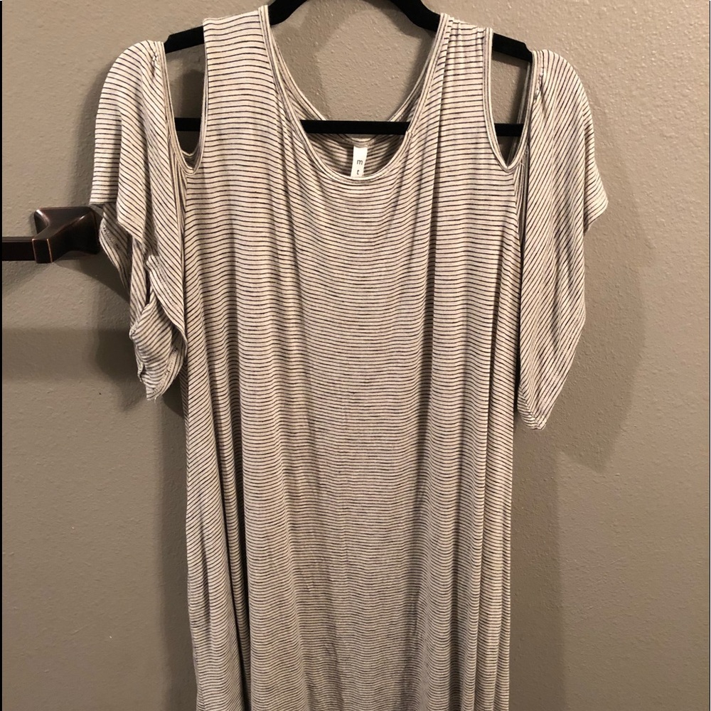 Open shoulder dress